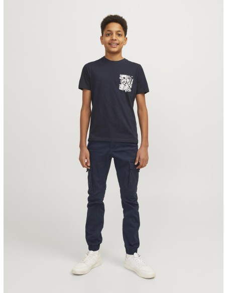 PANTALÓN JUNIOR CARGO JPSTPAUL Navy Blazer/Marino