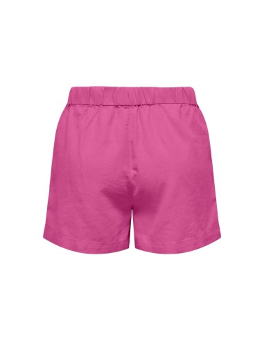 SHORTS DE LINO onlCARO Raspberry Rose/Frambuesa