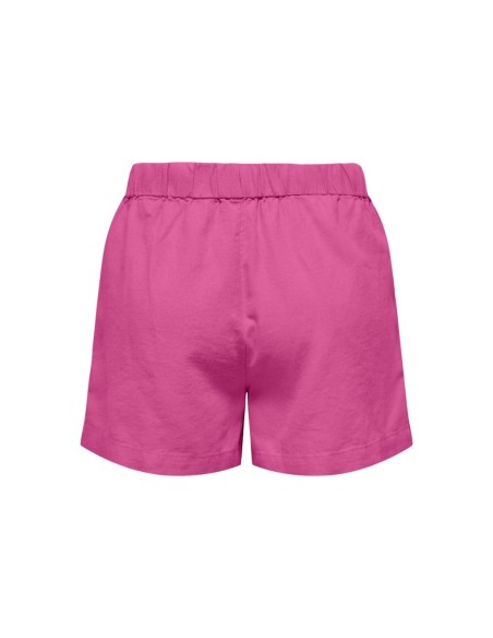 SHORTS DE LINO onlCARO Raspberry Rose/Frambuesa